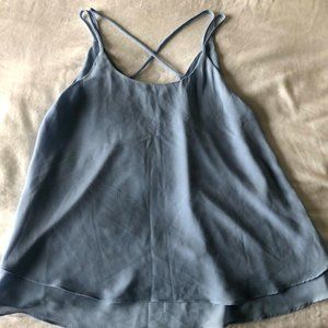 Naked Zebra baby blue tank top